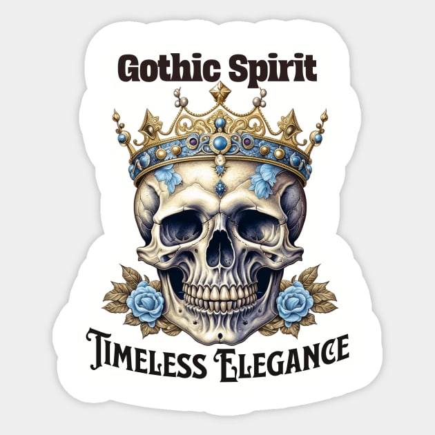 Gothic Spirit Timeless Elegance Sticker by Jo Palmer